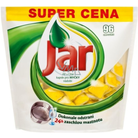 Jar All in 1 Lemon kapsle do automatické myčky nádobí 96 kusů
