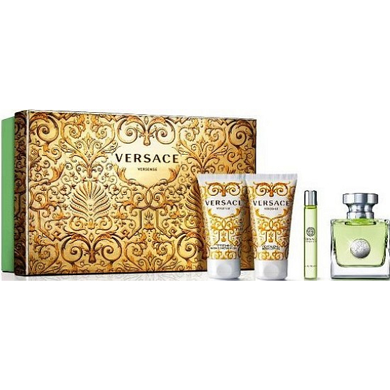 Versace Versense toaletní voda 50 ml + tělové mléko 50 ml + sprchový gel 50 ml + roller ball 10 ml, dárková sada pro ženy