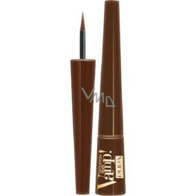 Pupa Dot Shock Vamp! Definition Liner oční linky s plstěným aplikátorem 001 Creamy Chocolate 2,5 ml