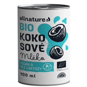 Allnature Kokosové mléko Bio 400 ml