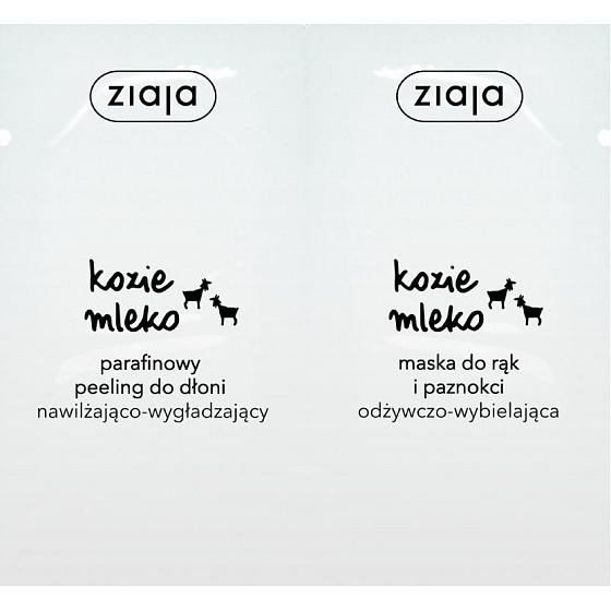 Ziaja Kozí mléko parafínový peeling a maska na ruce 2 x 7 ml