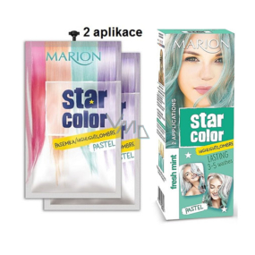 Marion Star Color smývatelná barva na vlasy Fresh Mint 2 x 35 ml