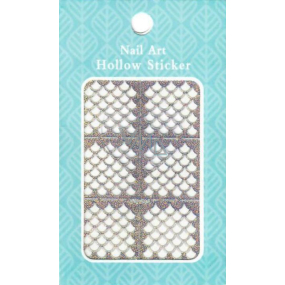 Nail Accessory Hollow Sticker šablonky na nehty multibarevné kapky 1 aršík 129