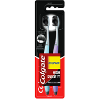 Colgate High Density Charcoal zubní kartáček, měkký, 2 ks