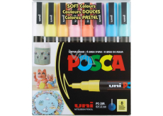 Posca Univerzální sada akrylátových popisovačů 0,9 - 1,3 mm Mix pastelových barev 8 kusů PC-3M