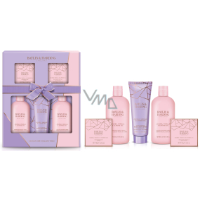 Baylis & Harding Jojoba a Vanilka sprchový gel 300 ml + sprchový krém 300 ml + tělové mléko 130 ml + tuhé mýdlo 150 g + krystaly do koupele 100 g, kosmetická sada pro ženy