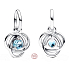 Charm Sterlingové stříbro 925 Aqua kruh věčnosti březen, přívěsek na náramek symbol