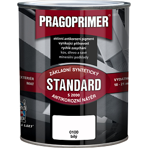 Pragoprimer Standard S2000 základní barva na kov, 0100 bílá, 600 ml Pragoprimer Standard S2000 základní barva na kov, 0100 bílá, 600 ml