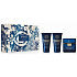Versace Eau Fraiche Extreme Pour Homme parfémovaná voda 50 ml + balzám po holení 50 ml + sprchový gel 50 ml, dárková sada pro muže