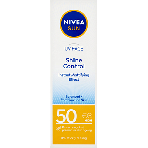Nivea Sun Shine Control zmatňující pleťový krém na opalování, OF 50, 50 ml Nivea Sun Shine Control zmatňující pleťový krém na opalování, OF 50, 50 ml