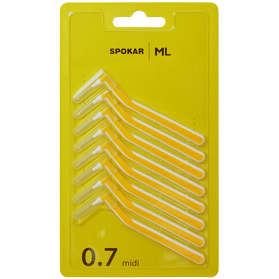 Spokar ML Mezizubní kartáčky L 0,7 mm midi, sada 8 kusů