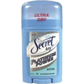 Secret Key Platinum Power Active antiperspirant deodorant stick pro ženy 40 ml