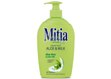 Mitia Soft Care Aloe & Milk tekuté mýdlo dávkovač 500 ml