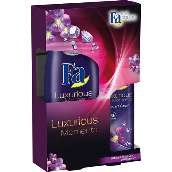Fa Luxurious Moments sprchový gel 250 ml + deodorant sprej 150 ml, kosmetická sada