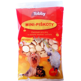 Tobby Piškoty krmné pro psy a ostatní domácí zvířata Mini 120 g