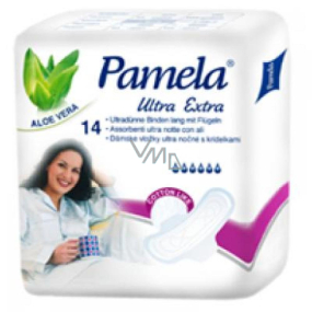 Pamela Ultra Extra Cotton Like hygienické vložky s křidélky 14 kusů