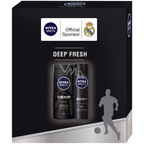 Nivea Men Deep antiperspirant sprej 150 ml + Men Deep sprchový gel 250 ml, kosmetická sada