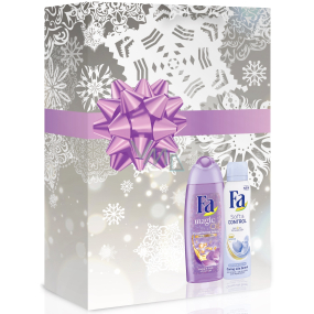 Fa Magic Oil Purple Orchid Scent sprchový gel 250 ml + Soft & Control deodorant sprej pro ženy 150 ml, kosmetická sada