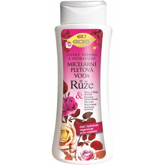 Bione Cosmetics Růže micelární pleťová voda pro všechny typy pokožky 255 ml