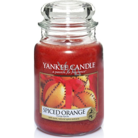 Yankee Candle Spiced Orange - Pomeranč se špetkou koření vonná svíčka Classic velká sklo 623 g