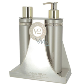 Vivian Gray Crystal Brown tělové mléko 250 ml + sprchový gel 250 ml, kosmetická sada