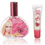 Mattel Barbie toaletní voda 30 ml + lesk na rty + gumička do vlasů + nálepky na nehty dárková sada