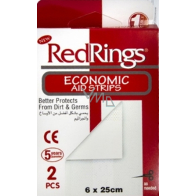 RedRings Economic Aid Strips náplast stříhací 6 x 25 cm 2 kusy