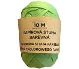 Albi Raffia přírodní papírová stuha Zelená 10 m