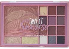 Sunkissed Sweet Sunrise Ultimate Face Palette paletka očních stínů 12 x 0,95 g + rozjasňovač 2 x 1,75 g + tvářenka 17,5 g