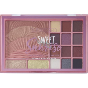 Sunkissed Sweet Sunrise Ultimate Face Palette paletka očních stínů 12 x 0,95 g + rozjasňovač 2 x 1,75 g + tvářenka 17,5 g