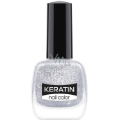 Golden Rose Keratin Nail Color Glitter lak na nehty 401 10,5 ml