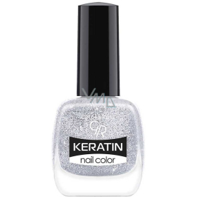 Golden Rose Keratin Nail Color Glitter lak na nehty 401 10,5 ml