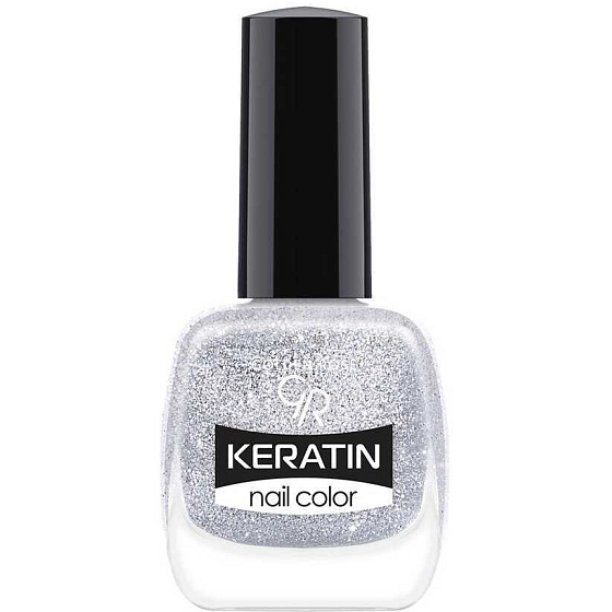 Golden Rose Keratin Nail Color Glitter lak na nehty 401 10,5 ml