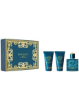 Versace Eros pour Homme toaletní voda 50 ml + sprchový gel 50 ml + balzám po holení 50 ml, dárková sada pro muže