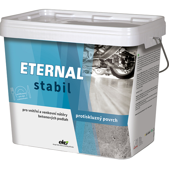 Eternal Stabil protiskluzová barva na betonové podlahy a dlažbu, tmavě šedá, 10 kg