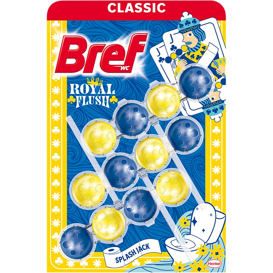 Bref WC Splash Jack, WC kuličky, 3 × 50 g