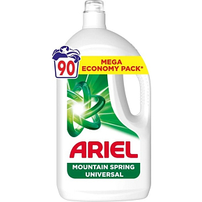 Ariel Mountain Spring prací gel, 90 praní, 4,05 l