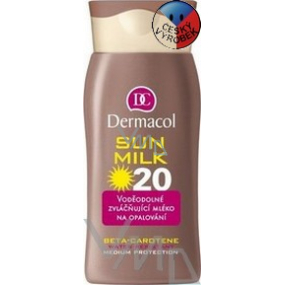 Dermacol Sun Milk SPF20 voděodolné zvláčňující mléko na opalování 200 ml