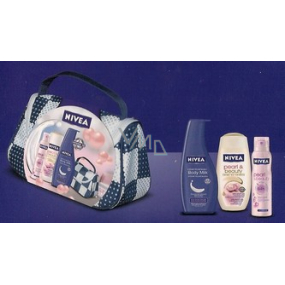 Nivea Pearl sprchový gel 250 ml + antiperspirant sprej 150 ml + tělové mléko 400 ml kosmetická sada pro ženy