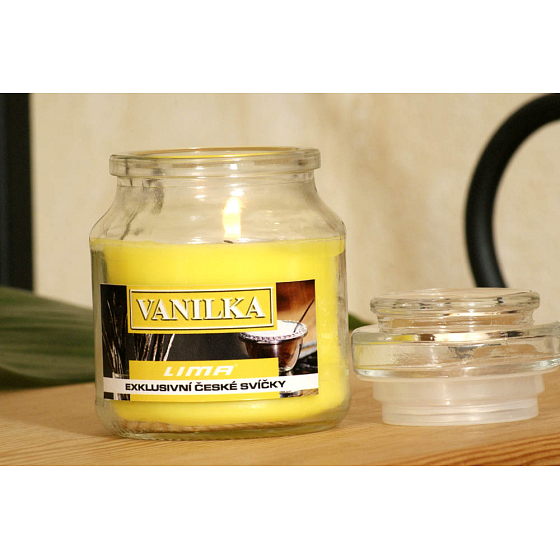 Lima Aroma Dreams Vanilka aromatická svíčka sklenička s víčkem 120 g
