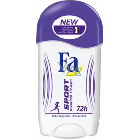 Fa Sport Invisible Power antiperspirant deodorant stick pro ženy 50 ml