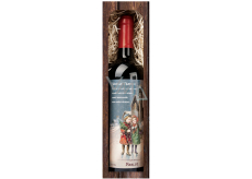 Bohemia Gifts Merlot Veselé Vánoce 750 ml, dárkové vánoční červené víno