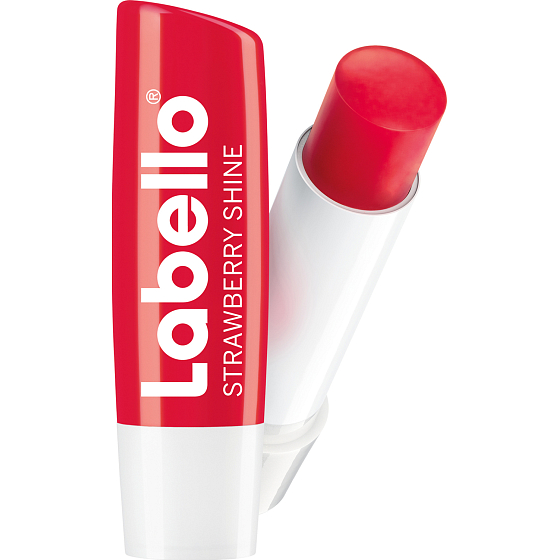 Labello Strawberry Shine jahodový balzám na rty, 4,8 g