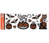 Okenní fólie bez lepidla s glitry Halloween 59 x 21 cm č. 3