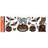 Okenní fólie bez lepidla s glitry Halloween 59 x 21 cm č. 3