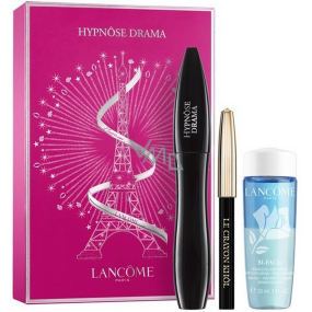 Lancome Hypnose Drama řasenka 01 Excessive Black 6,5 ml + Bi-Facil odličovač očí 30 ml + Mini Crayon Khol tužka na oči 01 Noir 0,7 g, kosmetická sada