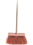 Spokar Koště zatloukané s holí, syntetické vlákna (PVC), hůl 120 cm