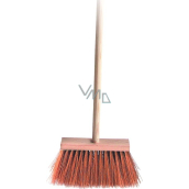 Spokar Koště zatloukané s holí, syntetické vlákna (PVC), hůl 120 cm