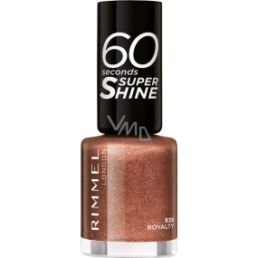 Rimmel London 60 Seconds Super Shine Nail Polish lak na nehty 835 Royalty 8 ml