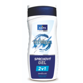 Alpa Sport Star Refresh 2v1 osvěžující sprchový a vlasový gel s vůní mentholu 300 ml